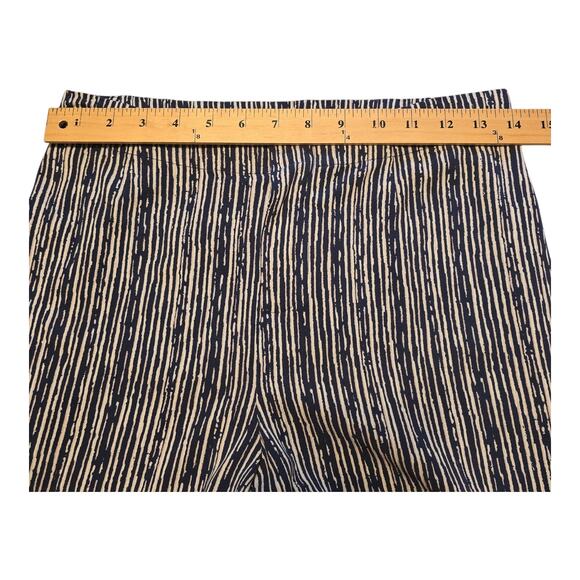 Nic + Zoe Wide Leg Pants Womens Size 2 Blue White Relaxed Flowy Career Office - Picture 9 of 12